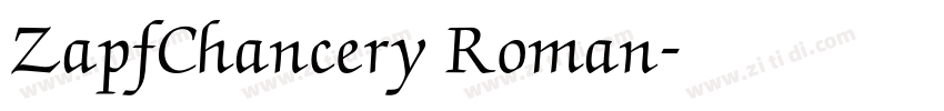 ZapfChancery Roman字体转换